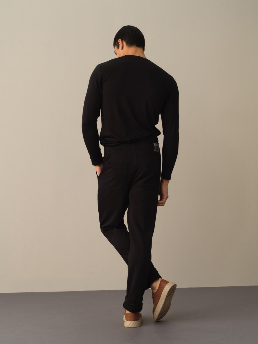 %100 Pamuk Regular Fit Jogger Pantolon - 4