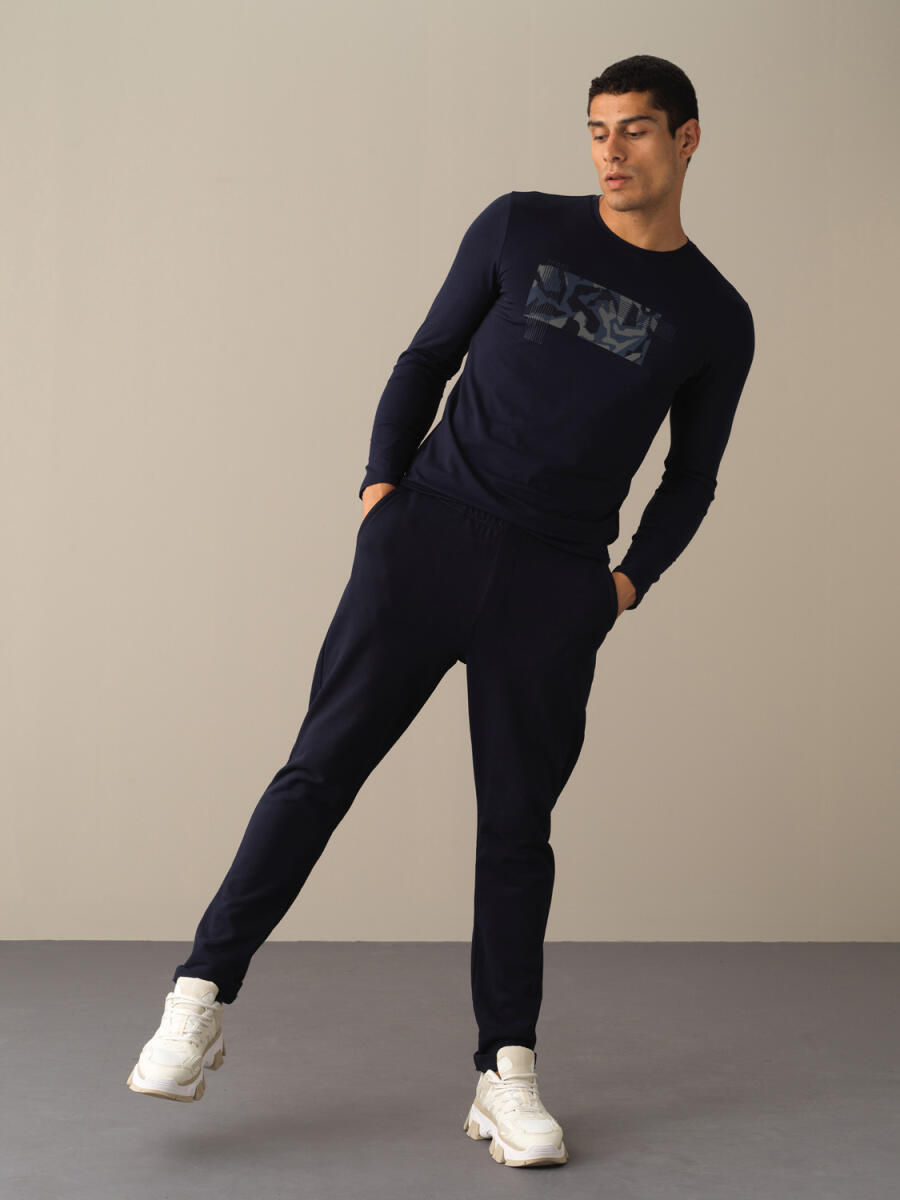 %100 Pamuk Regular Fit Jogger Pantolon - 10