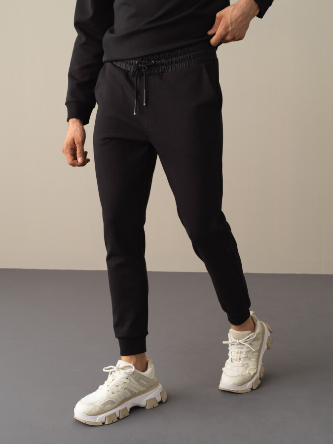 Pamuklu Jogger Pantolon SiYAH