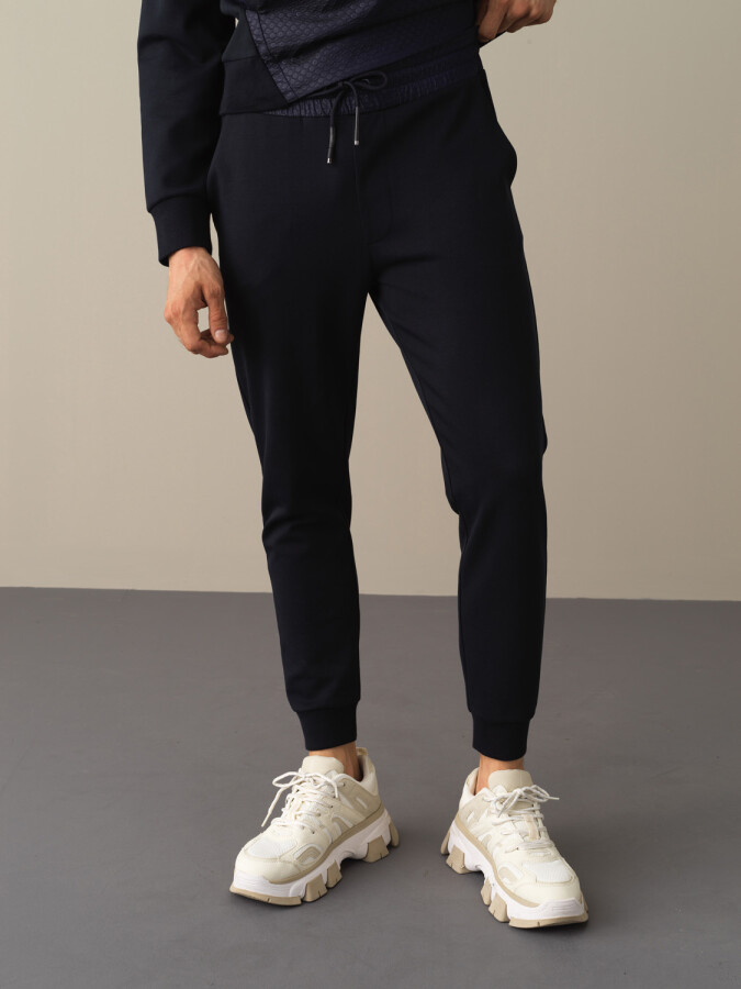 Pamuklu Jogger Pantolon LACİVERT