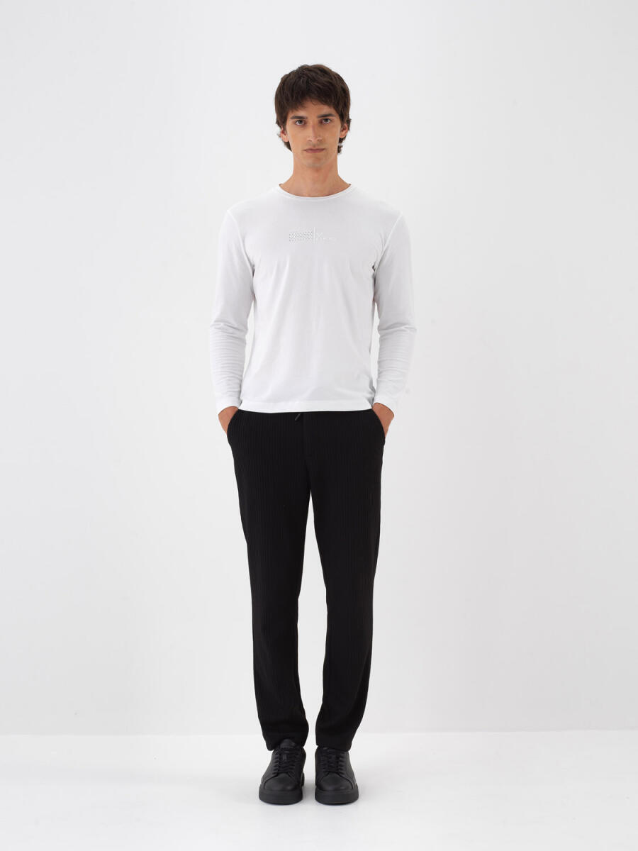 Regular Fit Düz Jogger Pantolon - 5