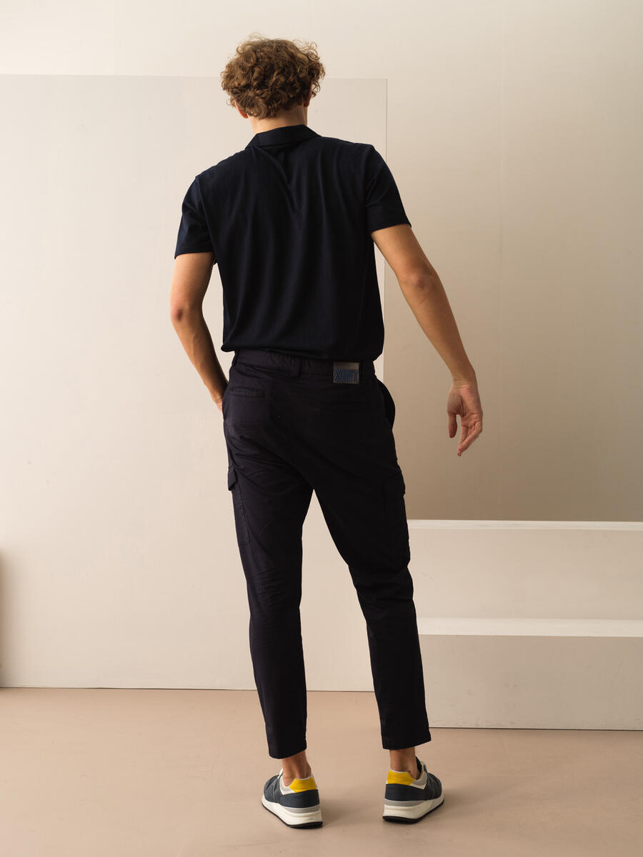 Lacivert Slim Fit Pamuklu Pantolon - 4