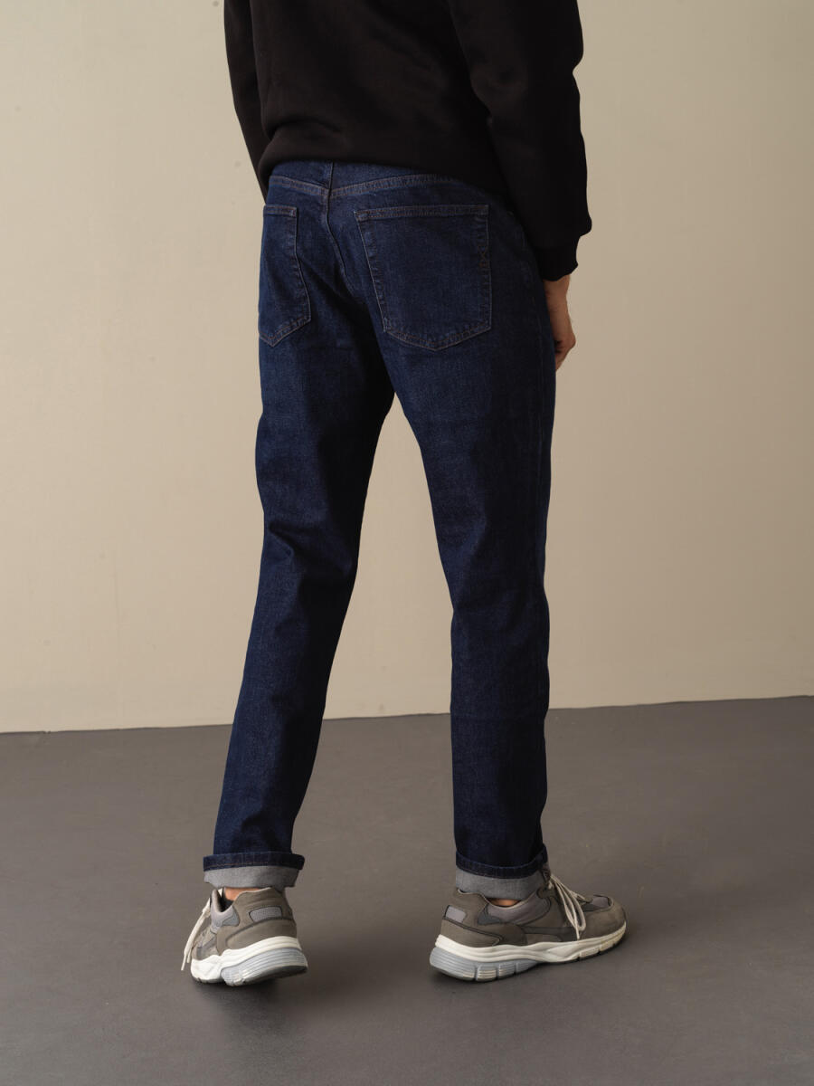 Pamuklu Slim Fit Denim Pantolon - 7