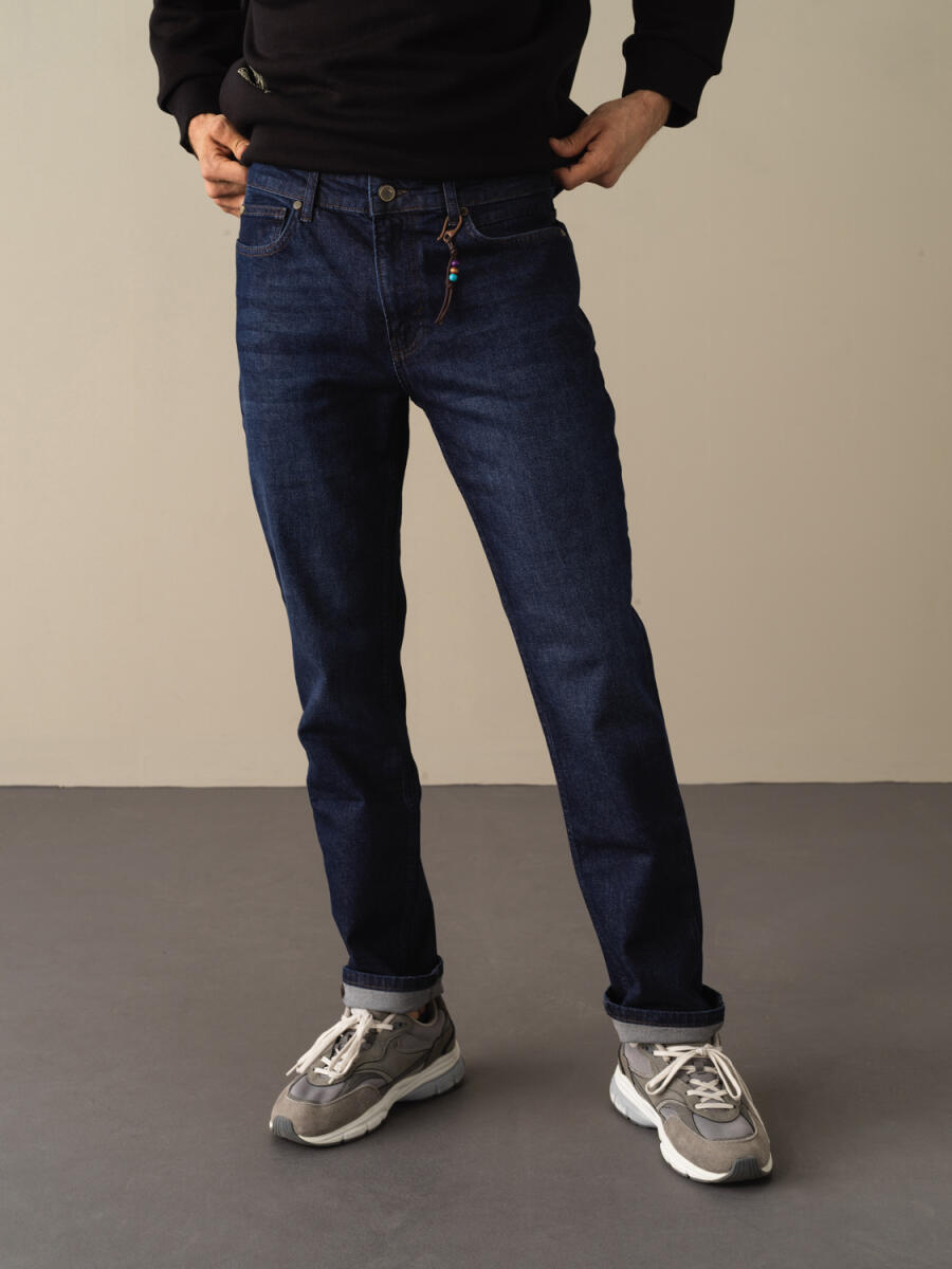 Pamuklu Slim Fit Denim Pantolon - 5