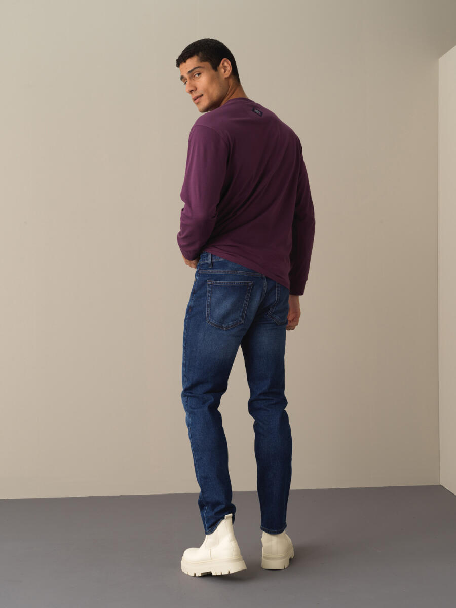 Pamuklu Slim Fit Denim Pantolon - 16