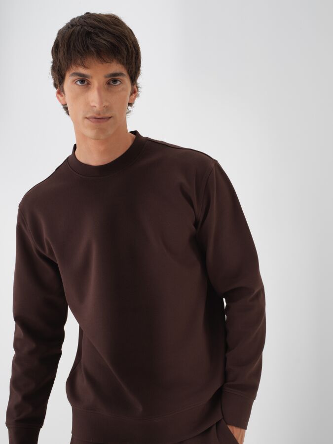 Pamuklu Basıc Sweatshirt - Xint