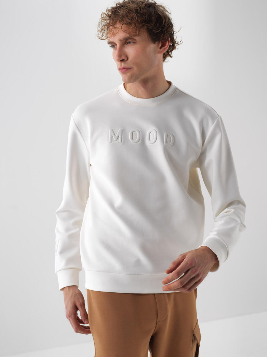 Pamuklu Baskılı Sweatshirt - 5