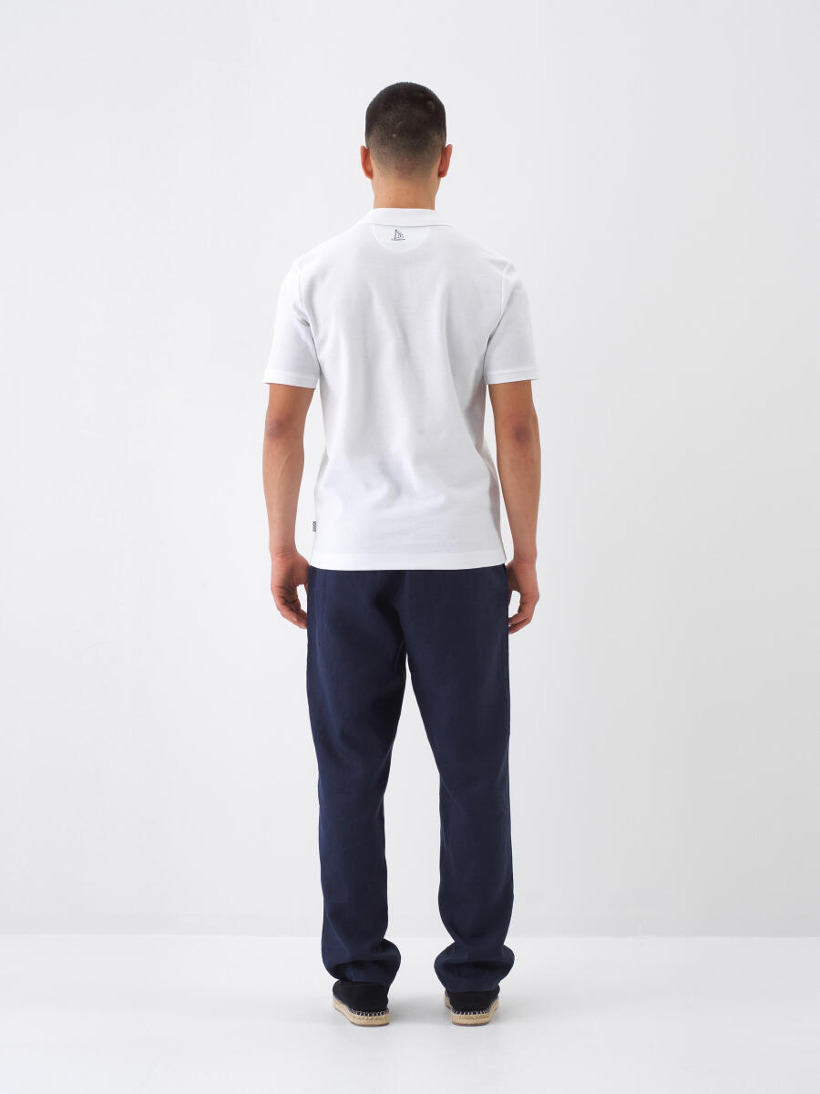 Beyaz Regular Fit Pamuklu Tişört - 6