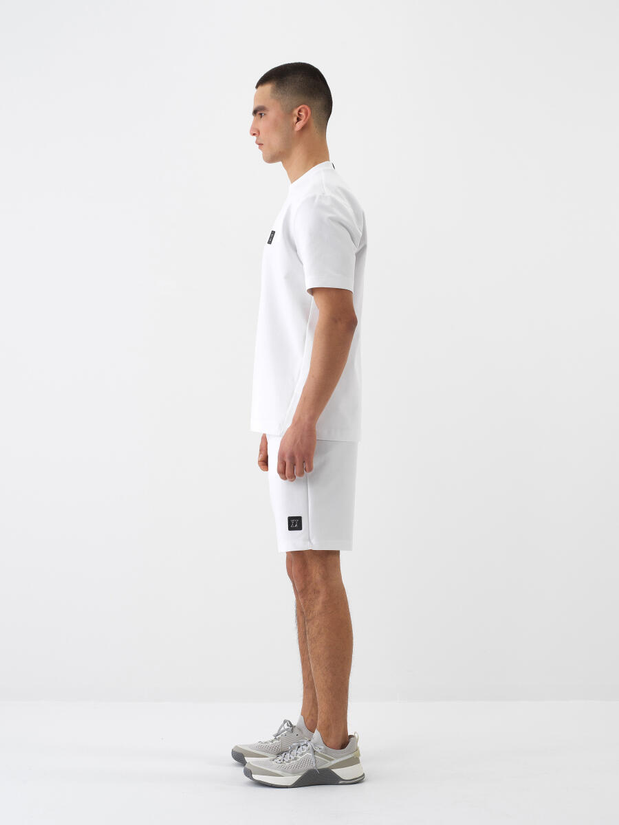 Beyaz Regular Fit Pamuklu Tişört - 3
