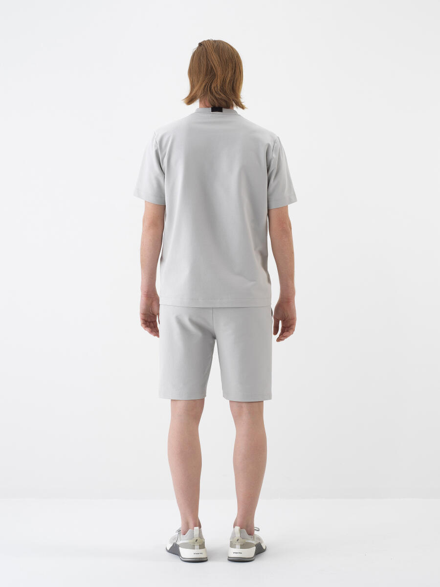 Gri Regular Fit Pamuklu Tişört - 5