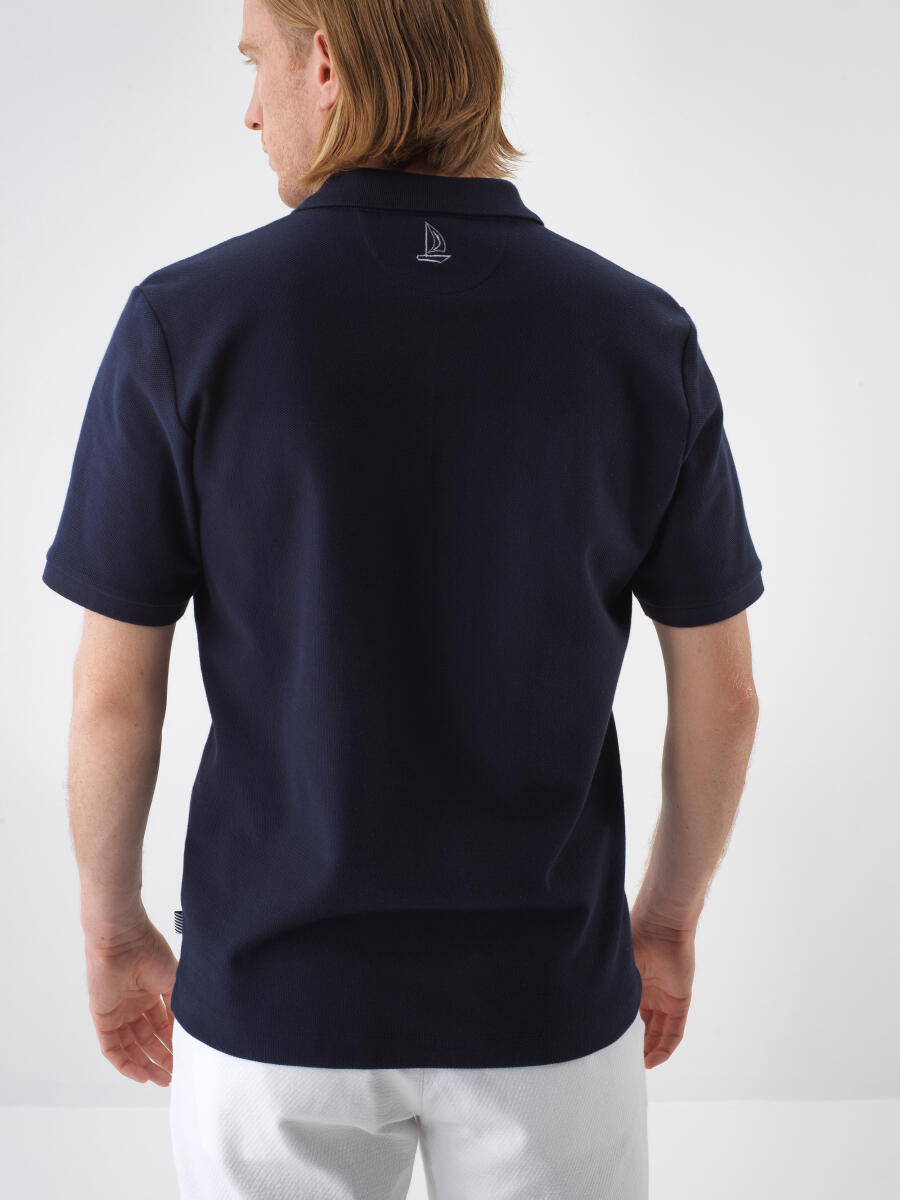 Lacivert Regular Fit Pamuklu Tişört - 5