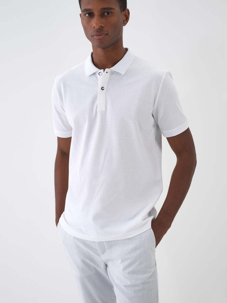 Polo Yaka %100 Pamuk Regular Fit Basic Tişört - 2