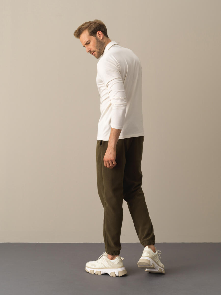 Polo Yaka Slim Fit Modal Basic Tişört - 4