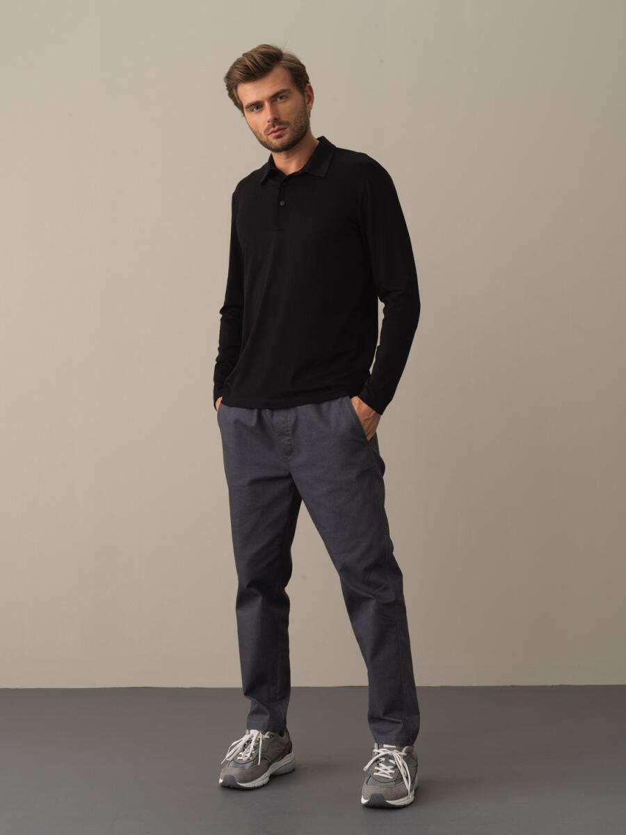 Polo Yaka Slim Fit Modal Basic Tişört - 6