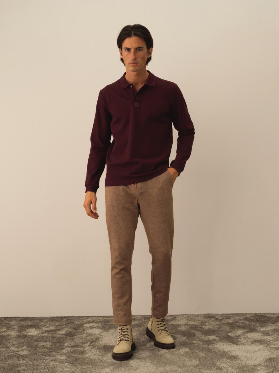 Pamuklu Slim Fit Basic Polo Tişört - 18