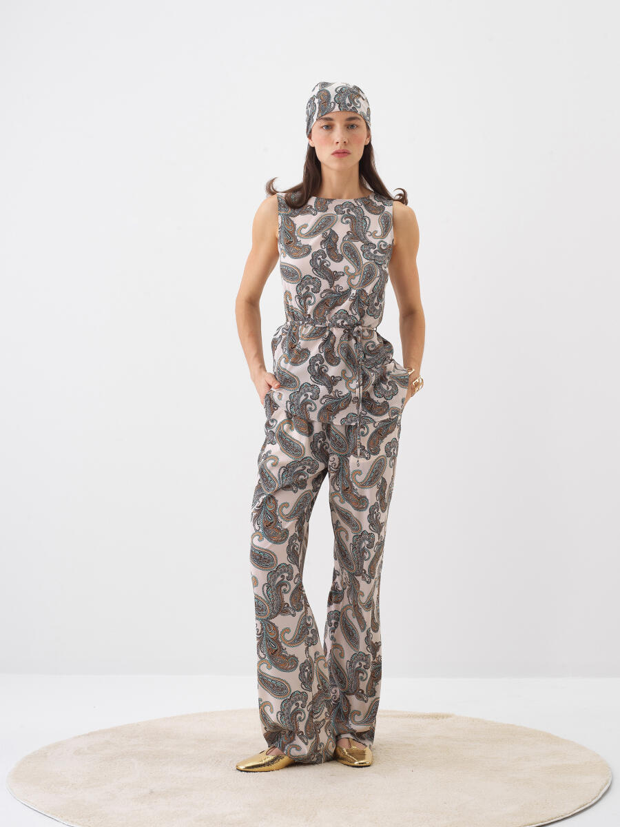 Beyaz Regular Fit Bluz - 2