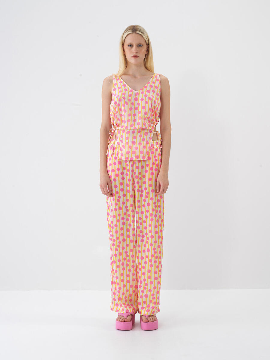 Pembe Oversize Bluz - 2