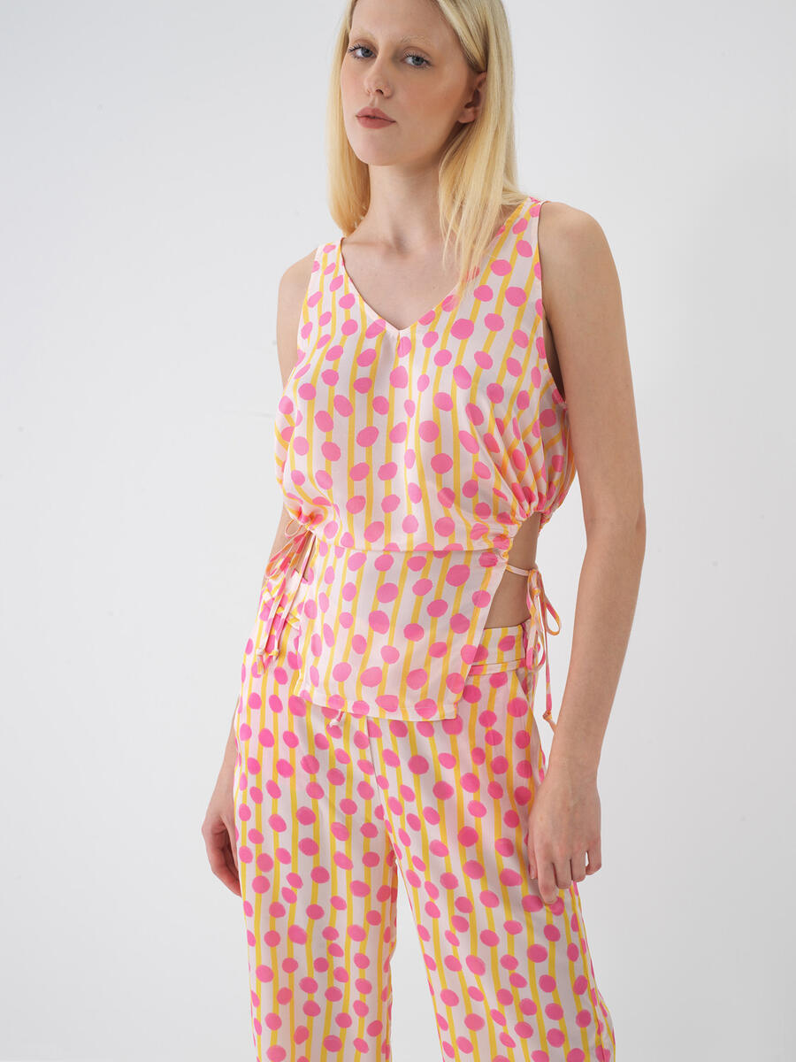 Pembe Oversize Bluz
