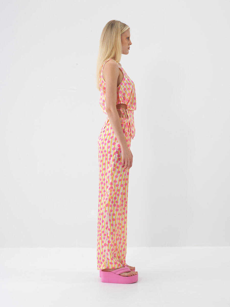 Pembe Oversize Bluz - 3