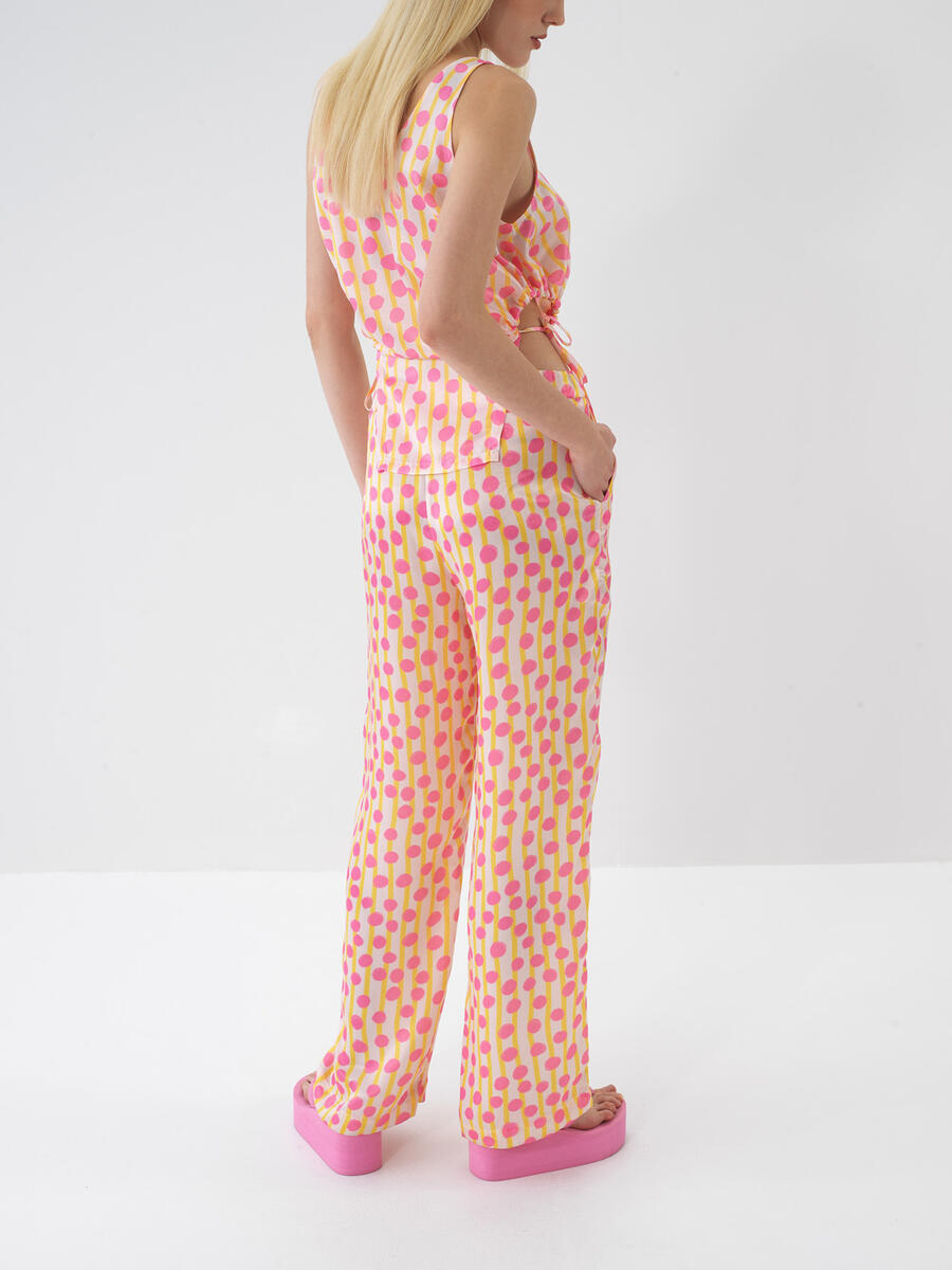 Pembe Oversize Bluz - 5
