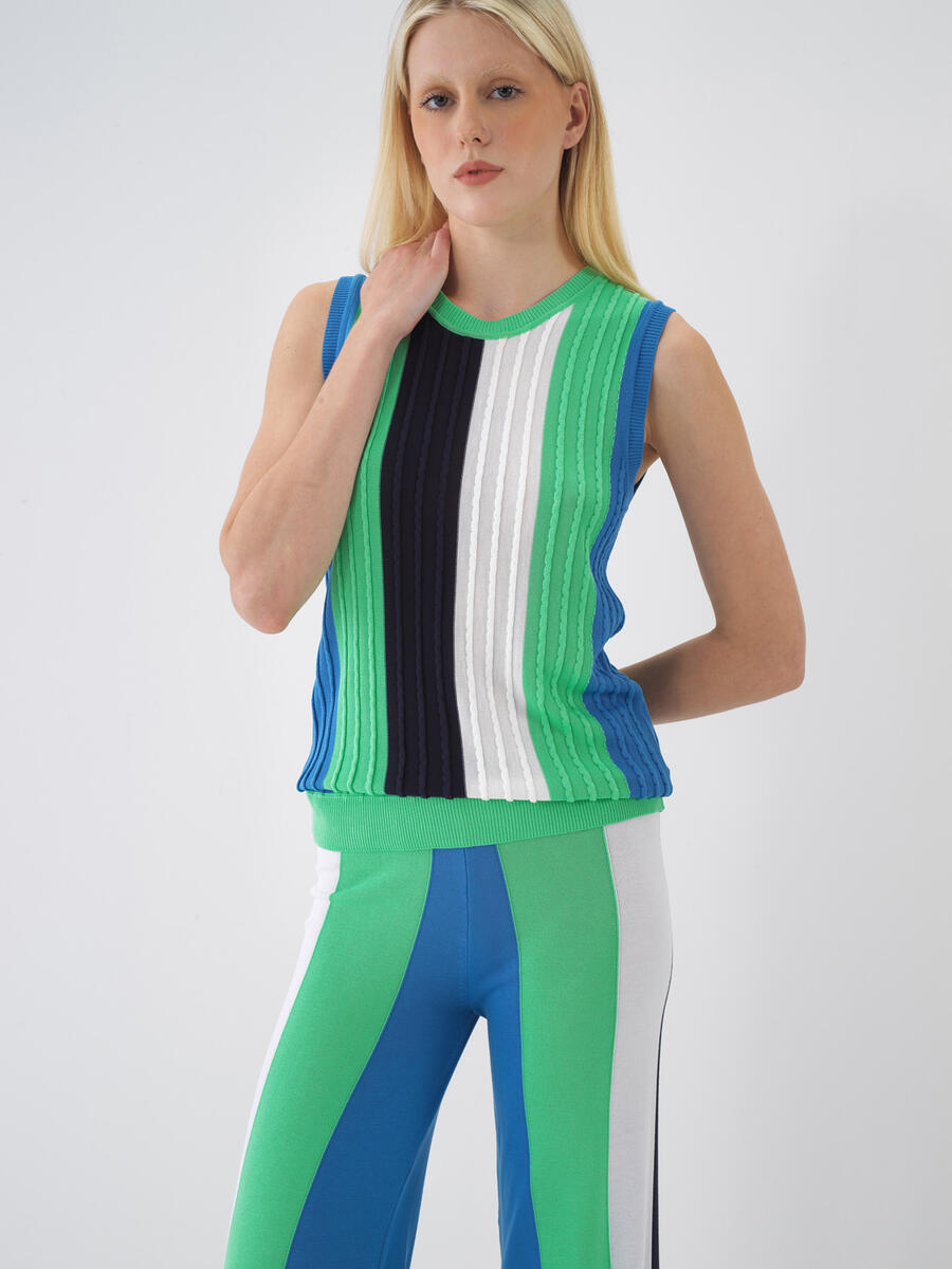 Yeşil Regular Fit Kazak