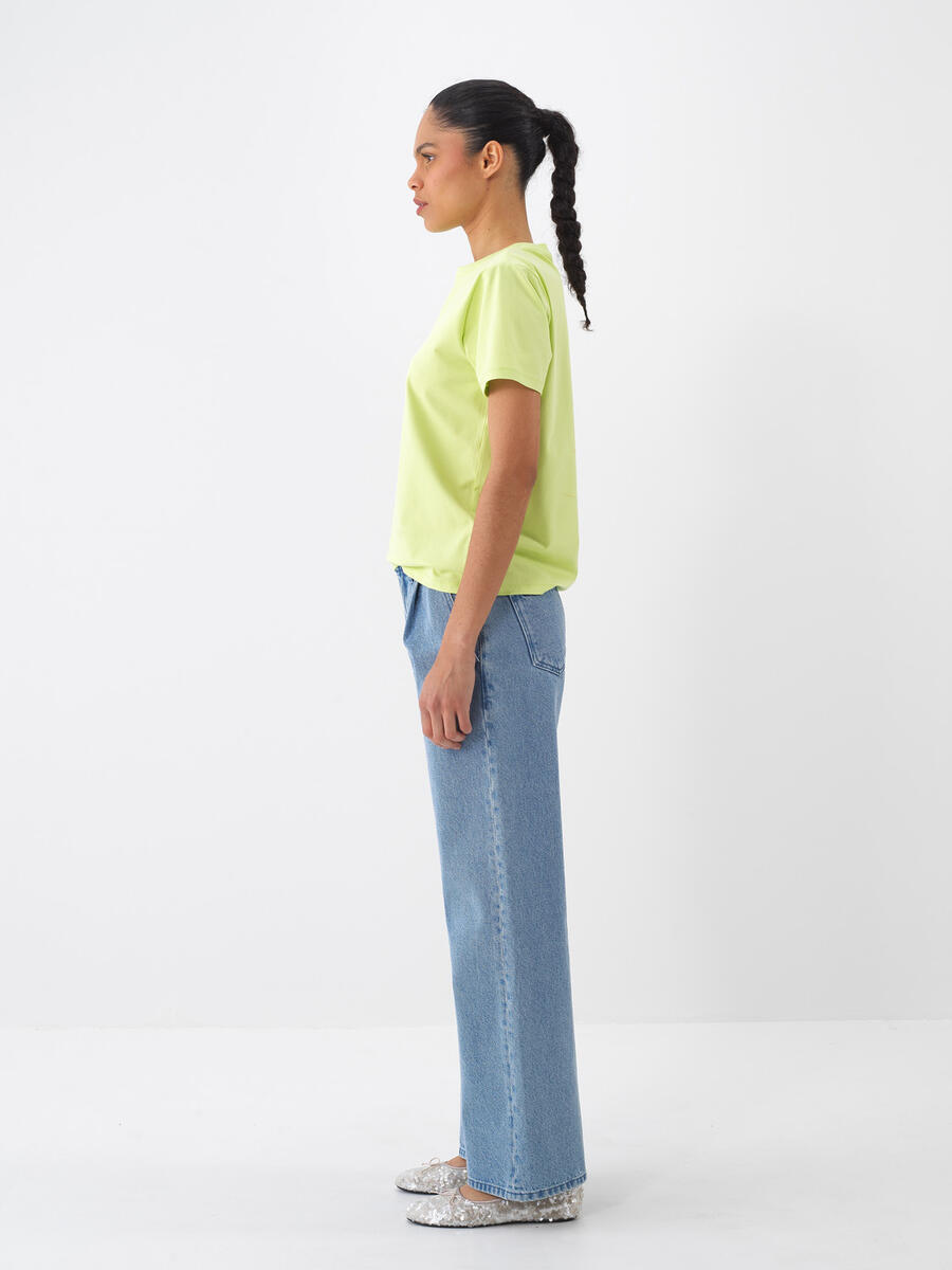 Mavi Oversize Pamuklu Denim Pantolon - 3