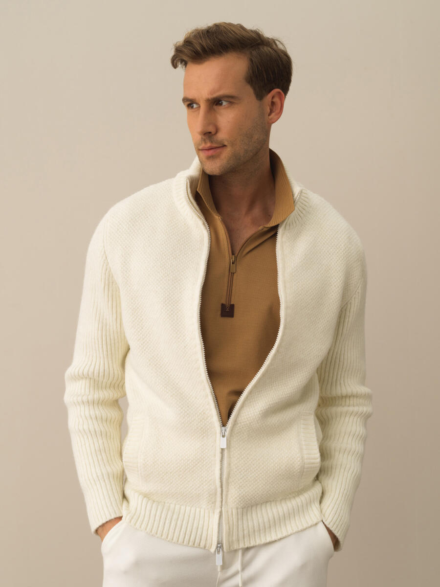 Regular Fit Wool Cardigan - 13