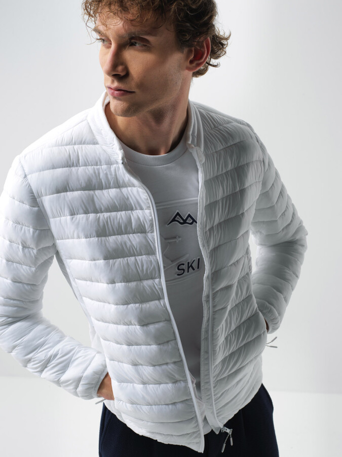 Basic Puffer Jacket White