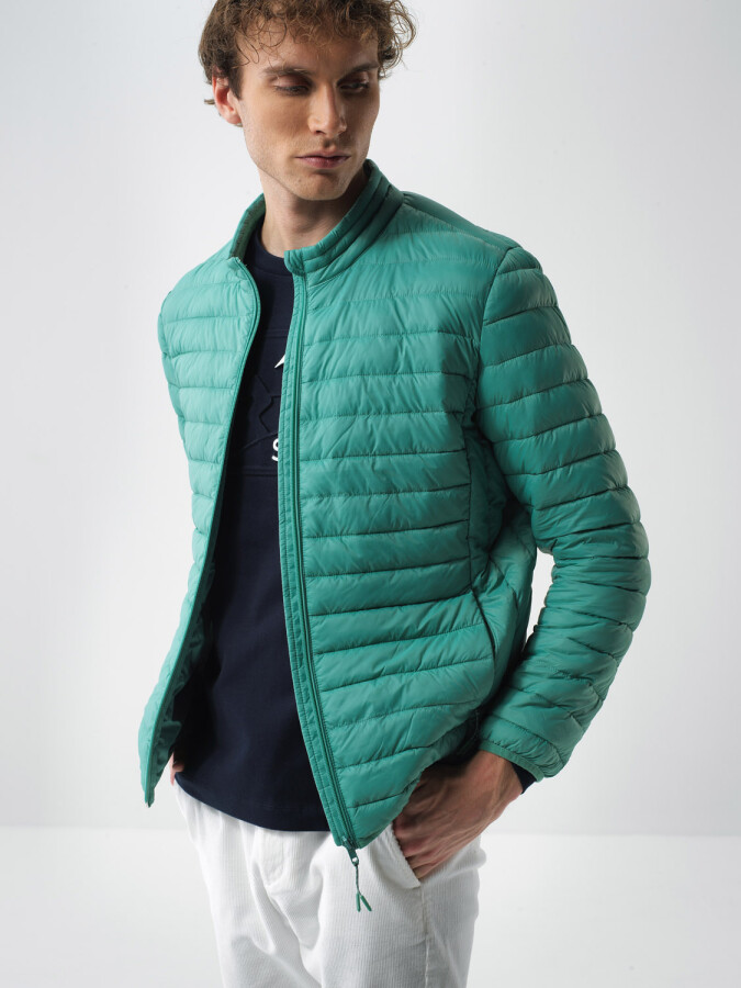 Basic Puffer Jacket Green