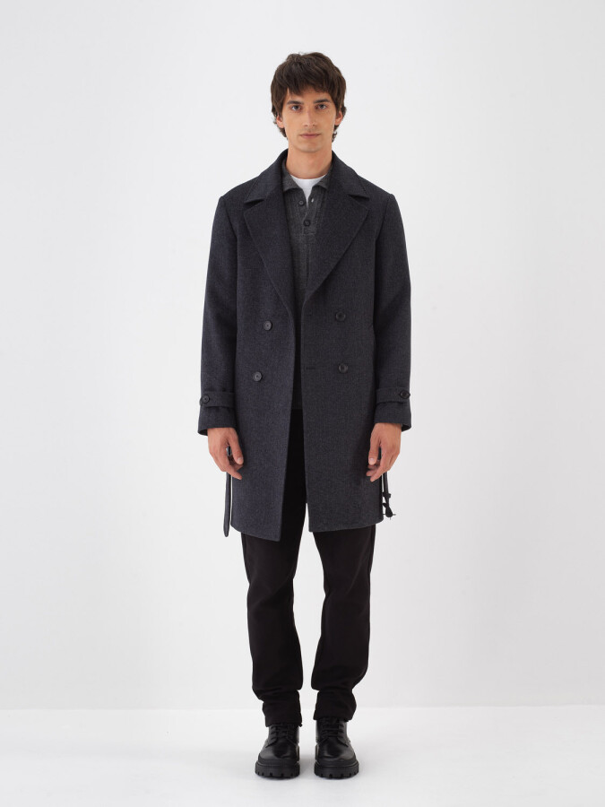 Wool Plain Coat - Xint (1)