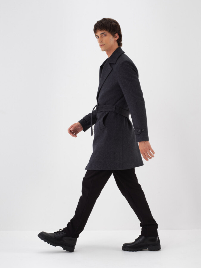 Wool Plain Coat - Xint