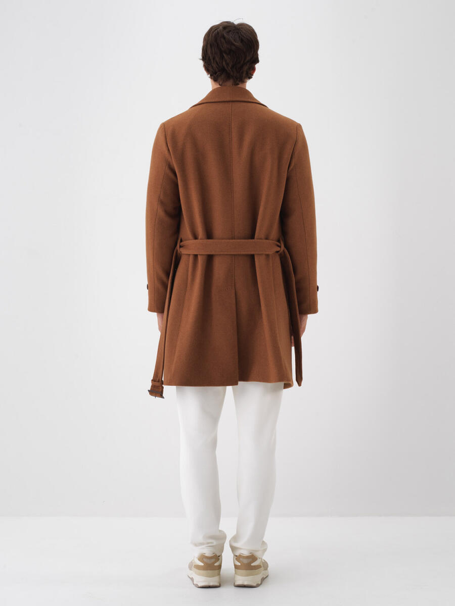 Wool Plain Coat - 5