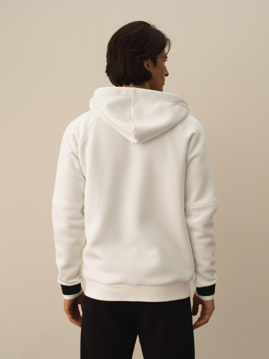 Cotton Regular Fit Hooded Sweat Jacket - 3