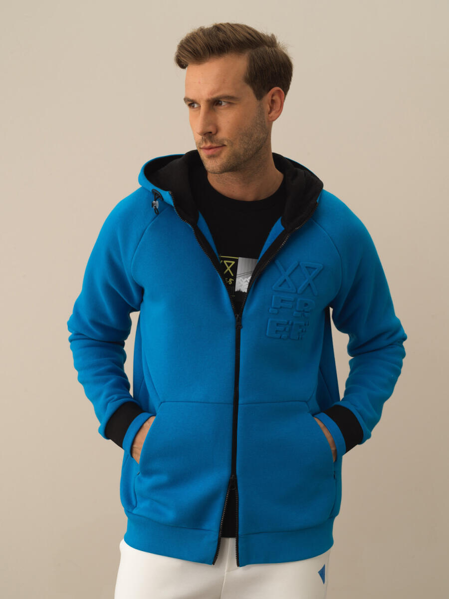 Cotton Regular Fit Hooded Sweat Jacket - 9