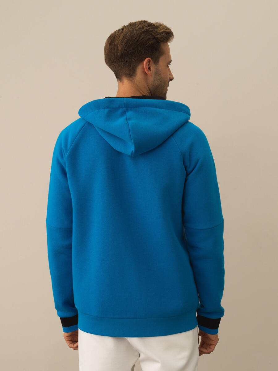 Cotton Regular Fit Hooded Sweat Jacket - 11