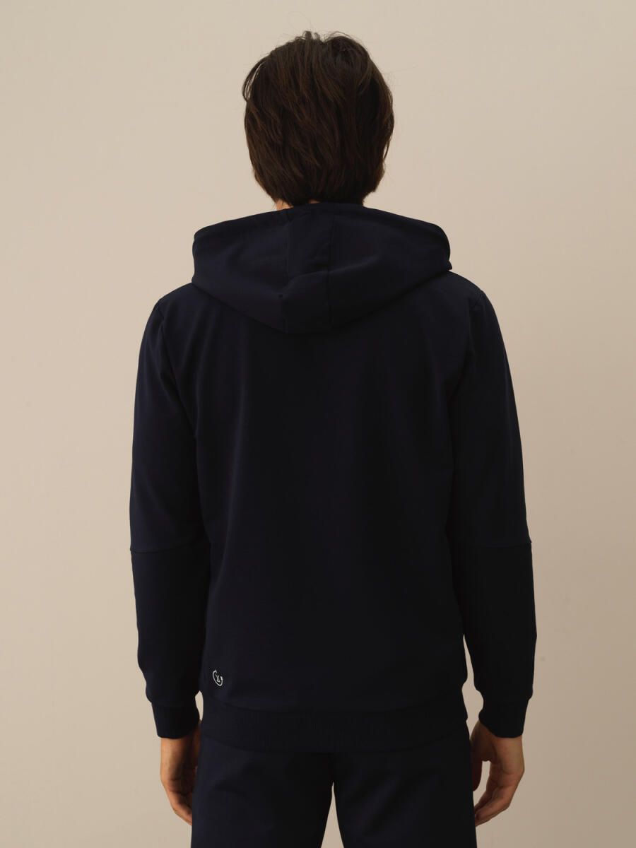 Cotton Slim Fit Hooded Sweat Jacket - 11