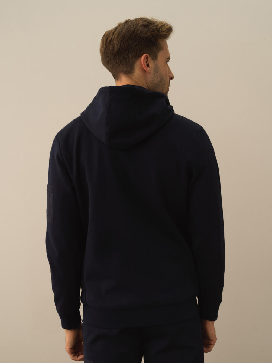 Cotton Slim Fit Hooded Sweat Jacket - 3