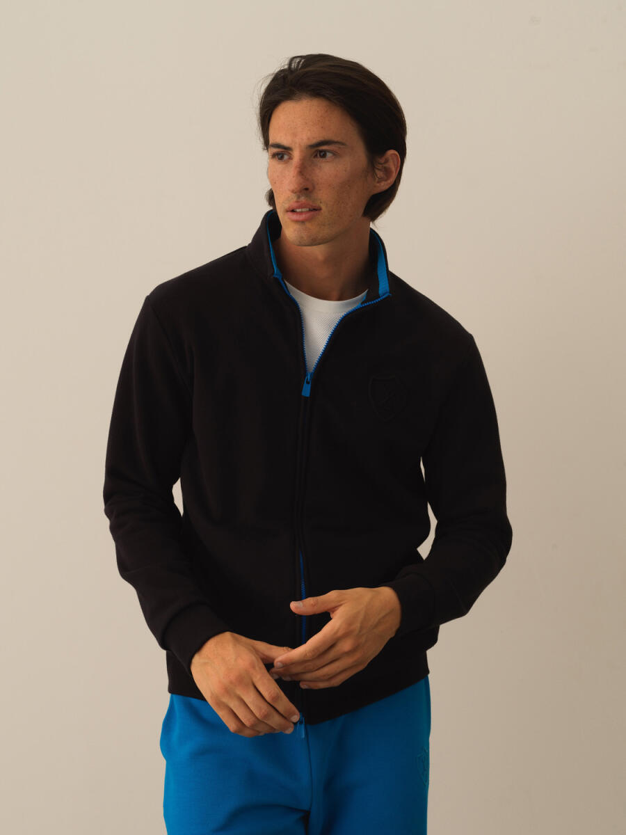 Cotton Zip-Up Regular Fit Sweat Jacket - 1