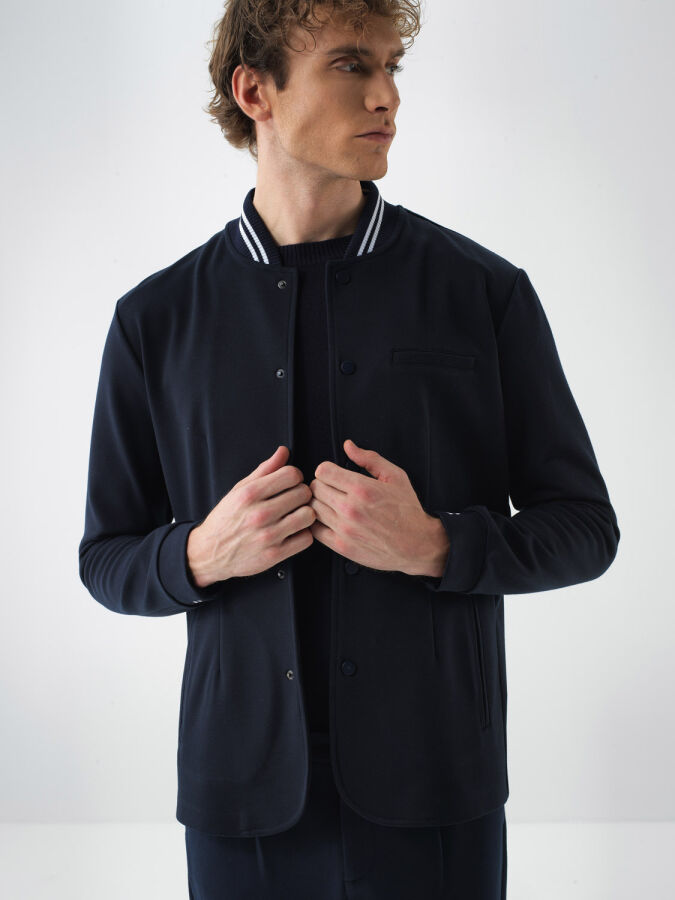 Regular Fit Plain Jacket - Xint