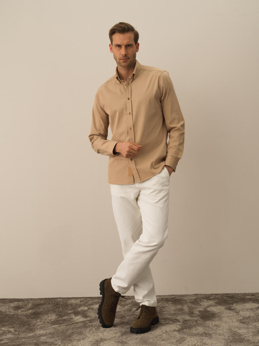 Cotton Regular Fit Basic Shirt - 10