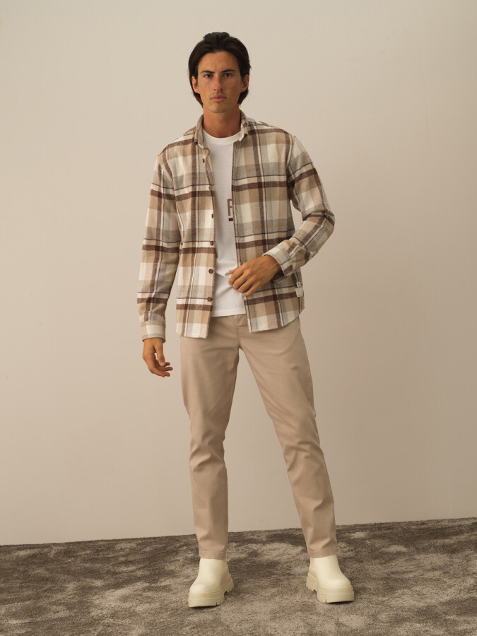 Cotton Regular Fit Checked Shirt - Xint (1)