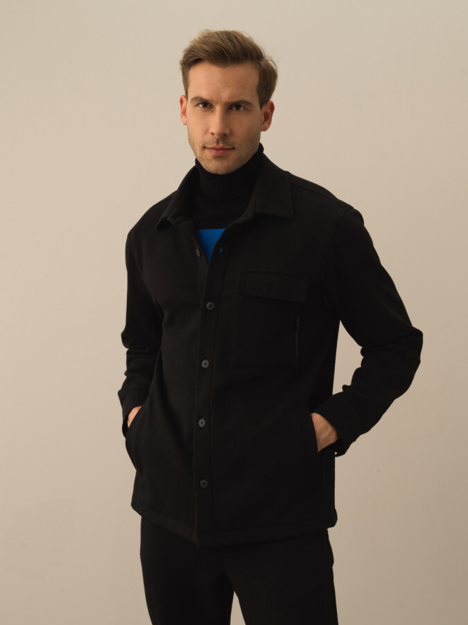 Cotton Regular Fit Shirt Jacket - Xint