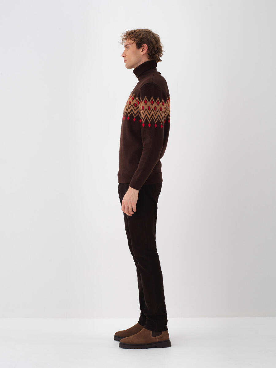 Wool Patterned Sweater - 7