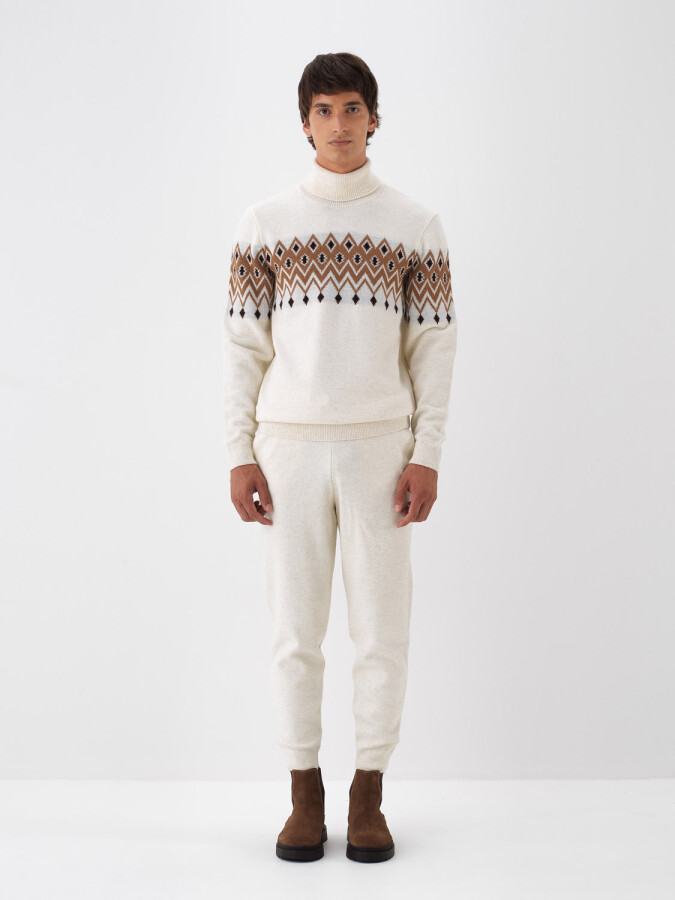 Wool Patterned Sweater - Xint (1)