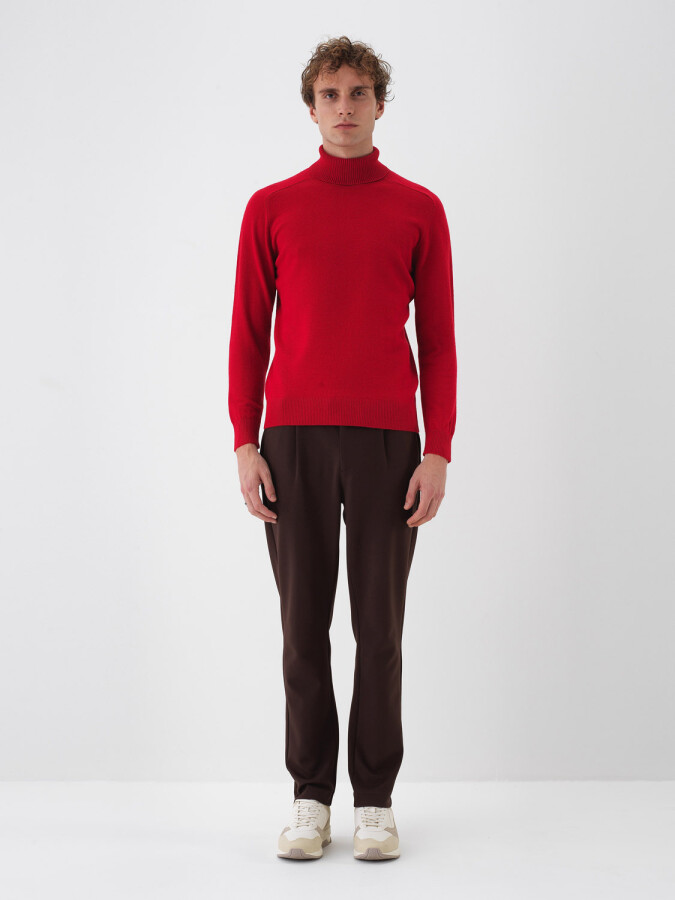 Wool Turtleneck Basic Sweater - Xint (1)