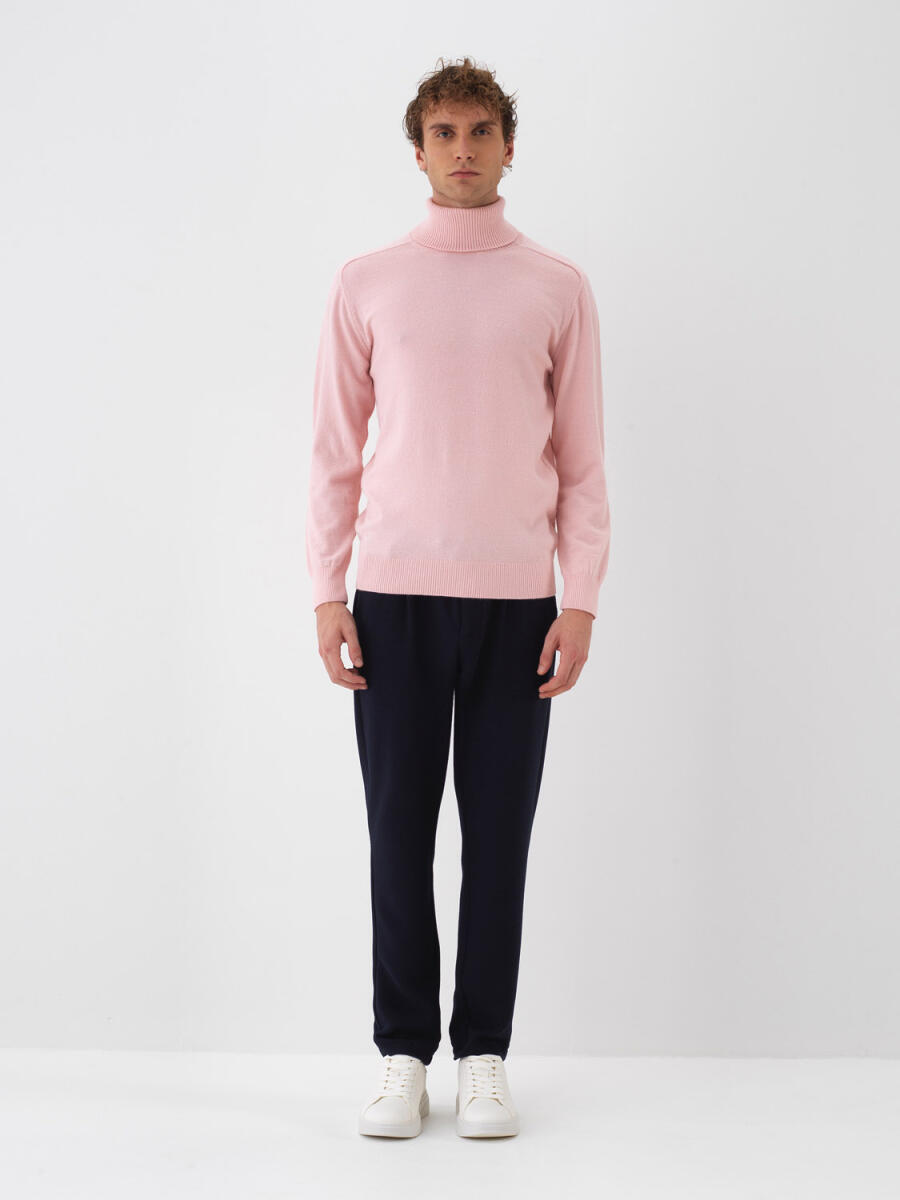 Wool Turtleneck Basic Sweater - 25