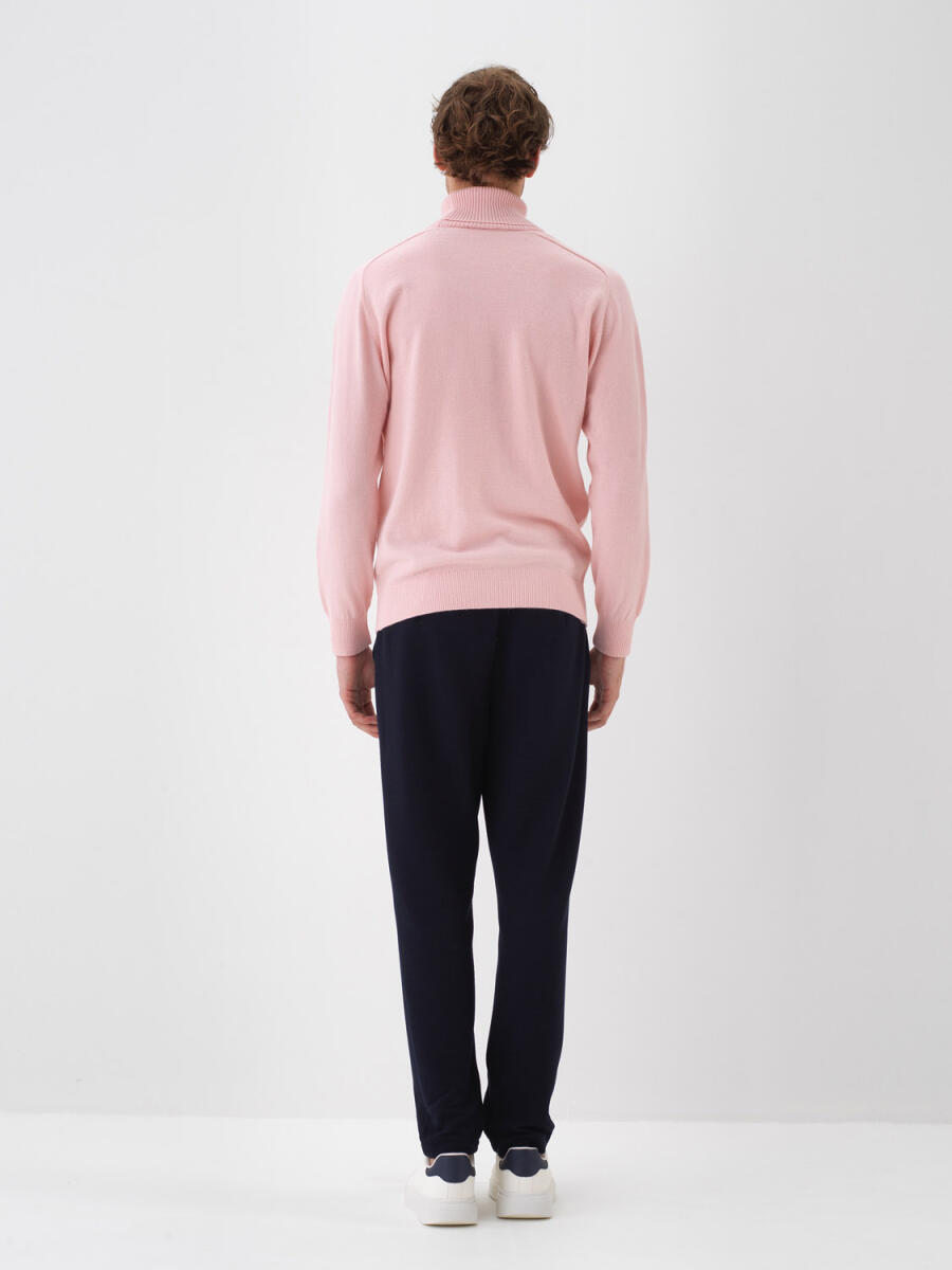 Wool Turtleneck Basic Sweater - 28