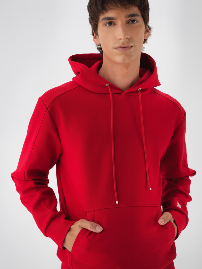 Cotton Hooded Sweatshirt - Xint