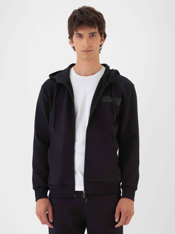 Cotton Sweatshirt Jacket - Xint