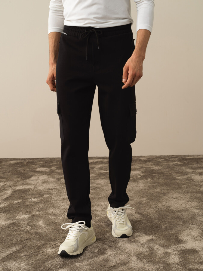 Cotton Regular Fit Cargo Sweat Pants - Xint